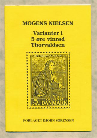 Danmark hæfte Varianter i 5 øre vinrød Thorvaldsen.